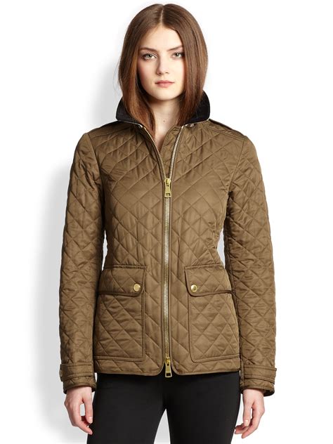 burberry brit field jacket|Burberry quilted bomber jacket.